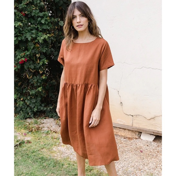 Tradlands Dresses & Skirts - TRADLANDS NICO LINEN DRESS